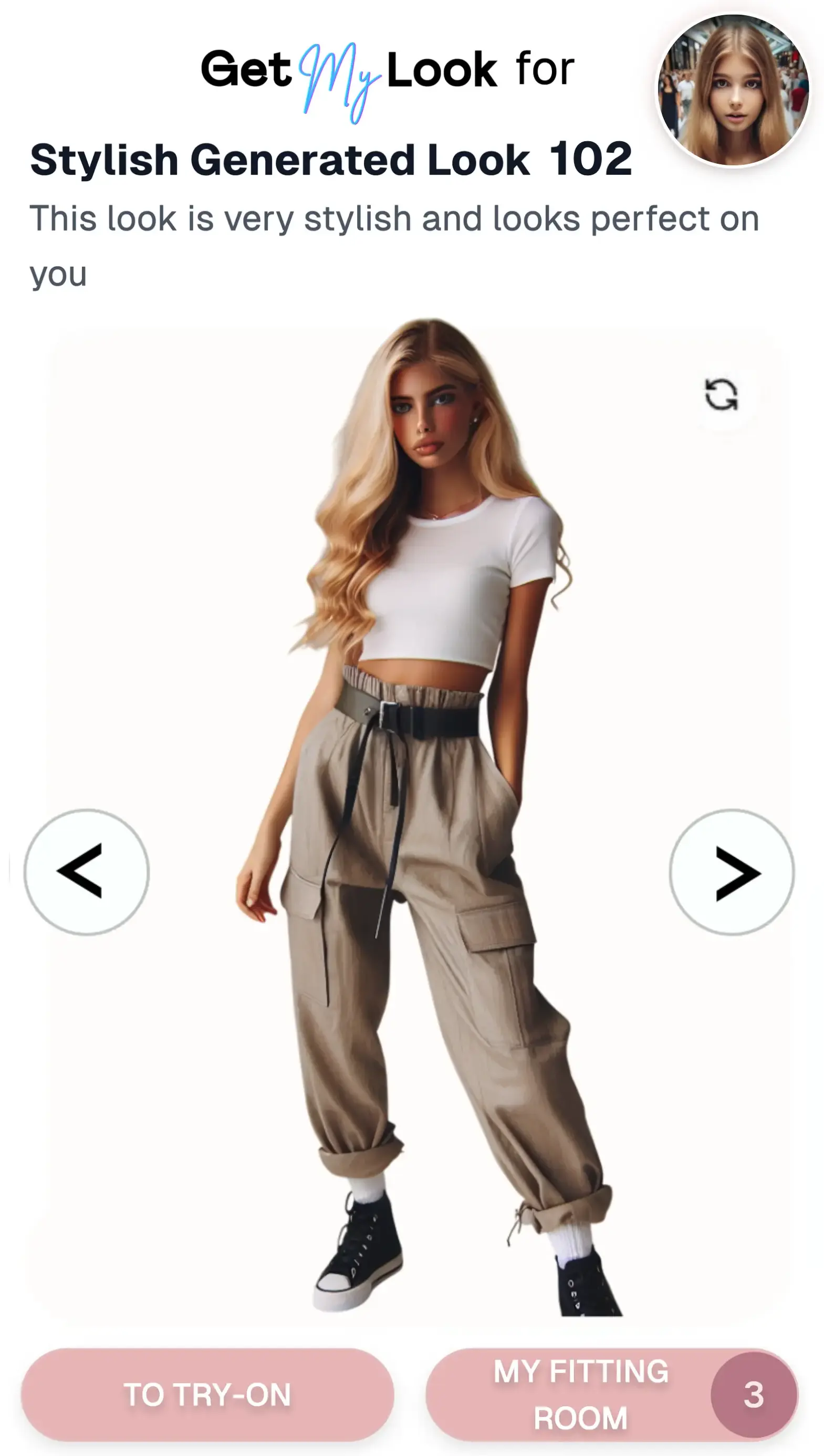 Convert step 1: Virtual Try-On