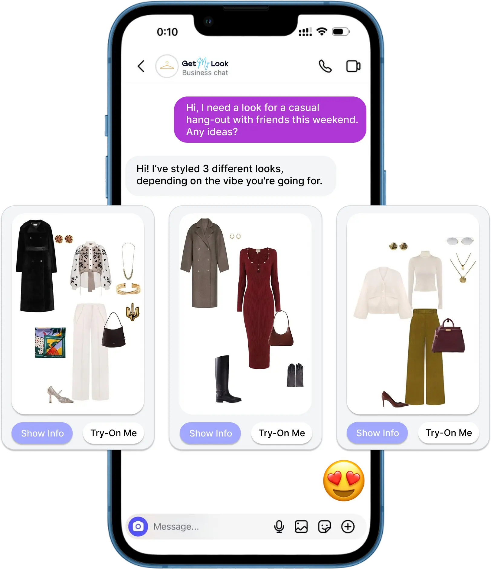 DM Stylist Chat Interface